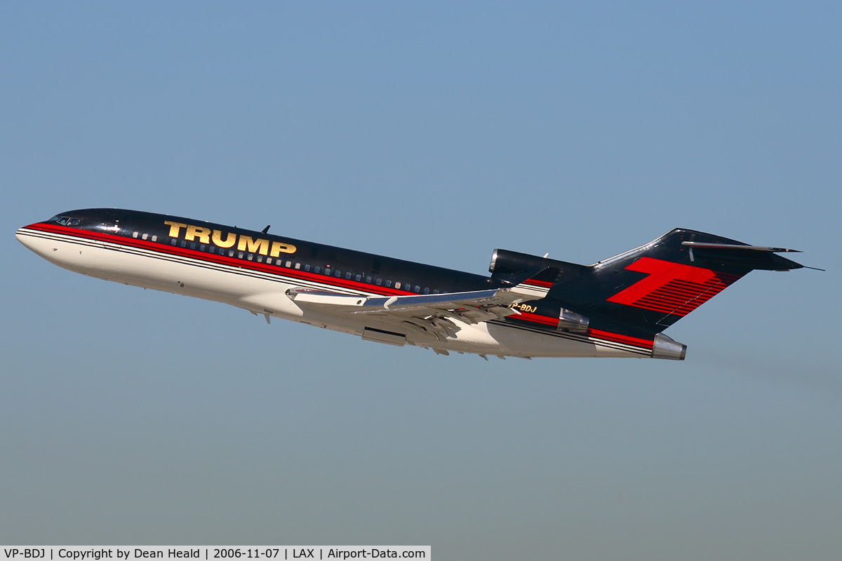 VP-BDJ, 1968 Boeing 727-23 C/N 20046, Donald Trump VP-BDJ climbing out from RWY 25R enroute to New York La Guardia (KLGA).