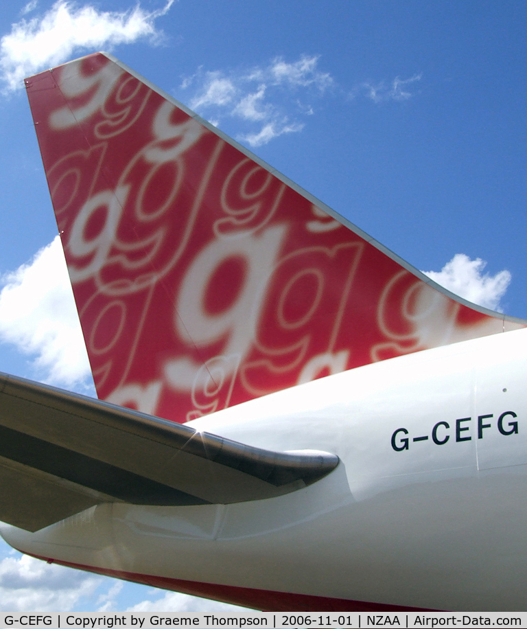 G-CEFG, 1994 Boeing 767-319 C/N 26264, Beautiful tail colours of FlyGlobespan B763