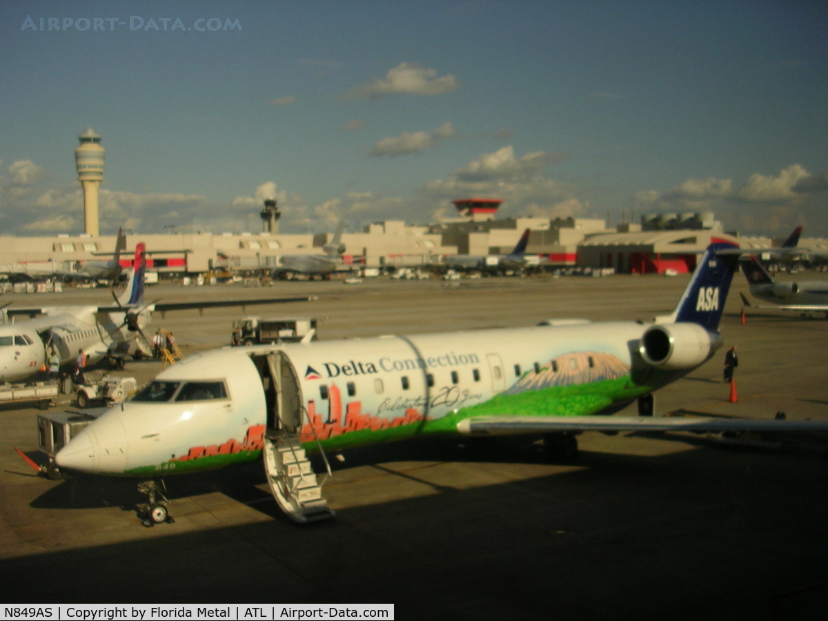 N849AS, 1999 Bombardier CRJ-200ER (CL-600-2B19) C/N 7347, The Atlanta Plane