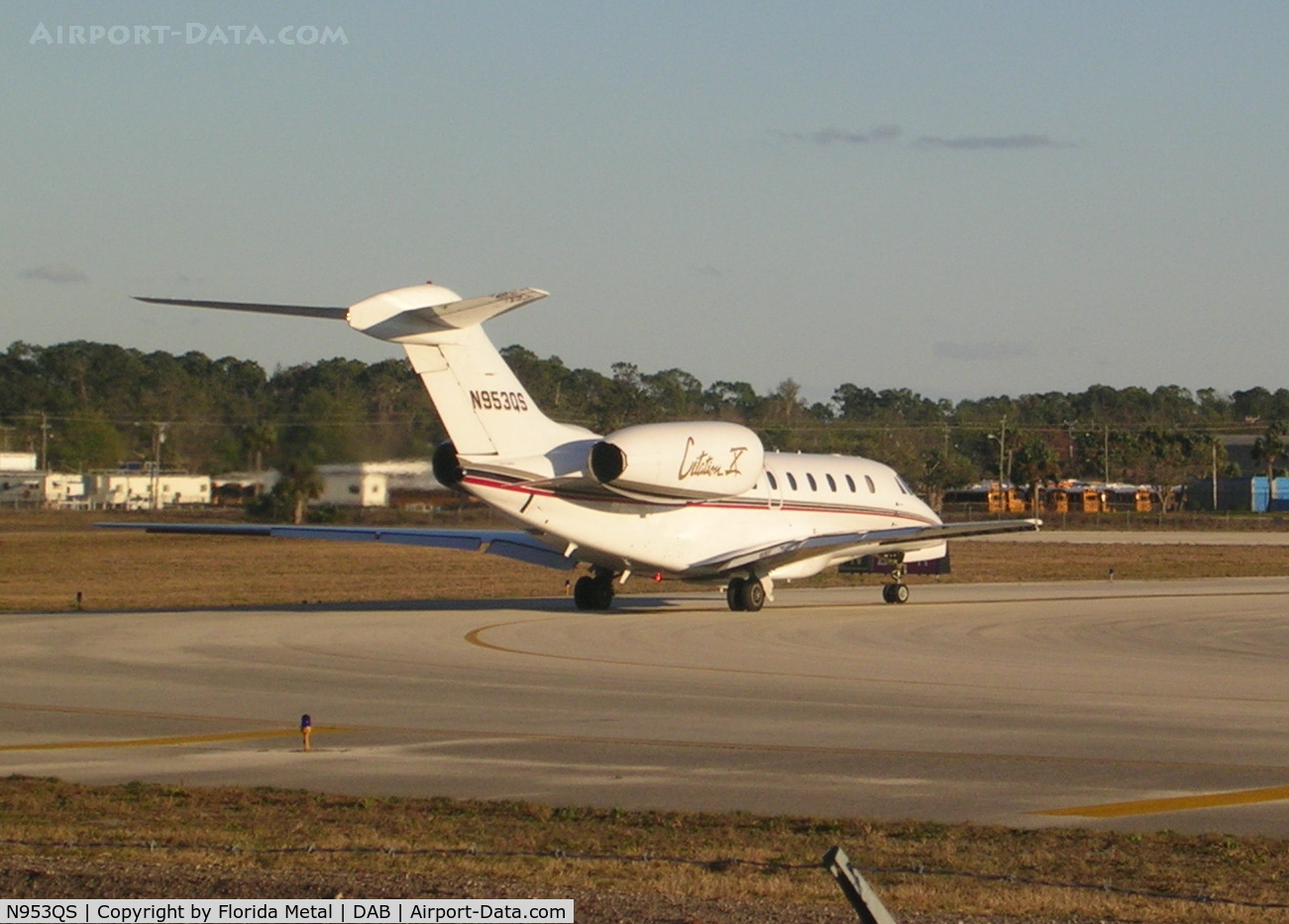 N953QS, 2001 Cessna 750 Citation X Citation X C/N 750-0153, Leaving after Busch race
