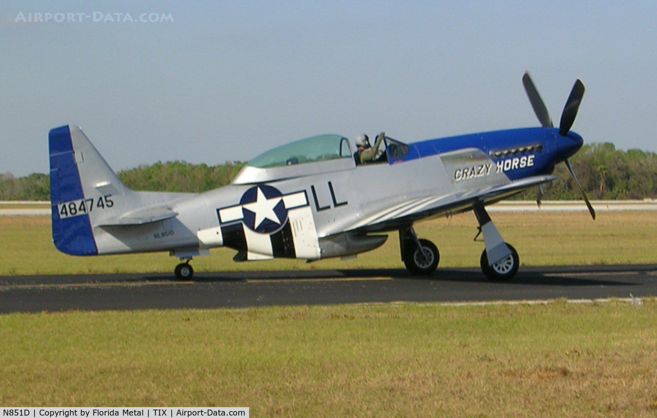 N851D, 1944 North American P-51D Mustang C/N 44-84745, Crazy Horse P-51