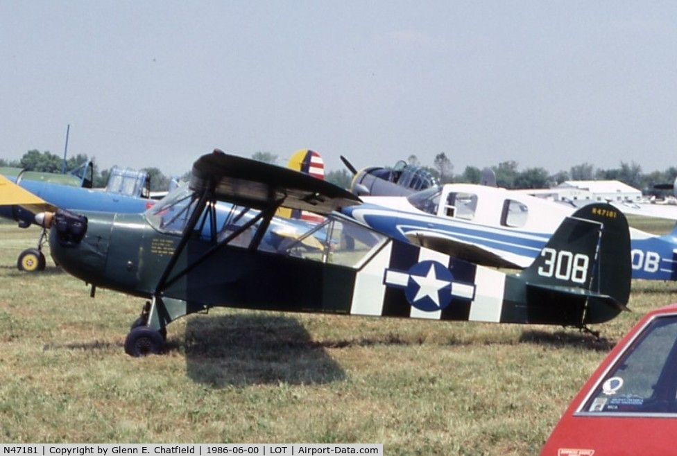N47181, 1943 Aeronca 0-58B Grasshopper C/N 12088, L-3B/O-58B