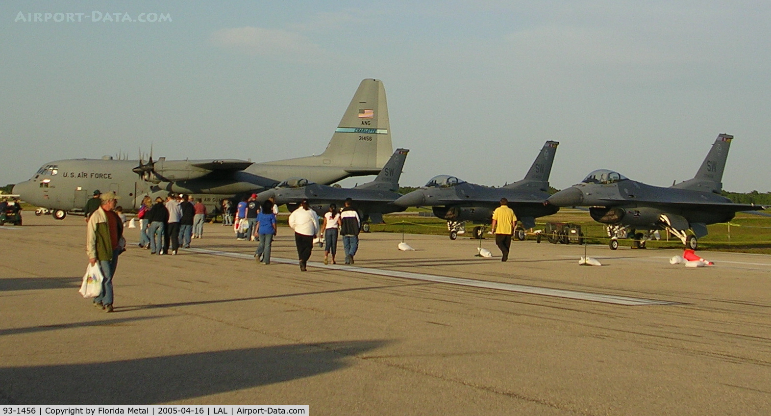 93-1456, 1993 Lockheed C-130H Hercules C/N 382-5361, C-130 and some F-16s