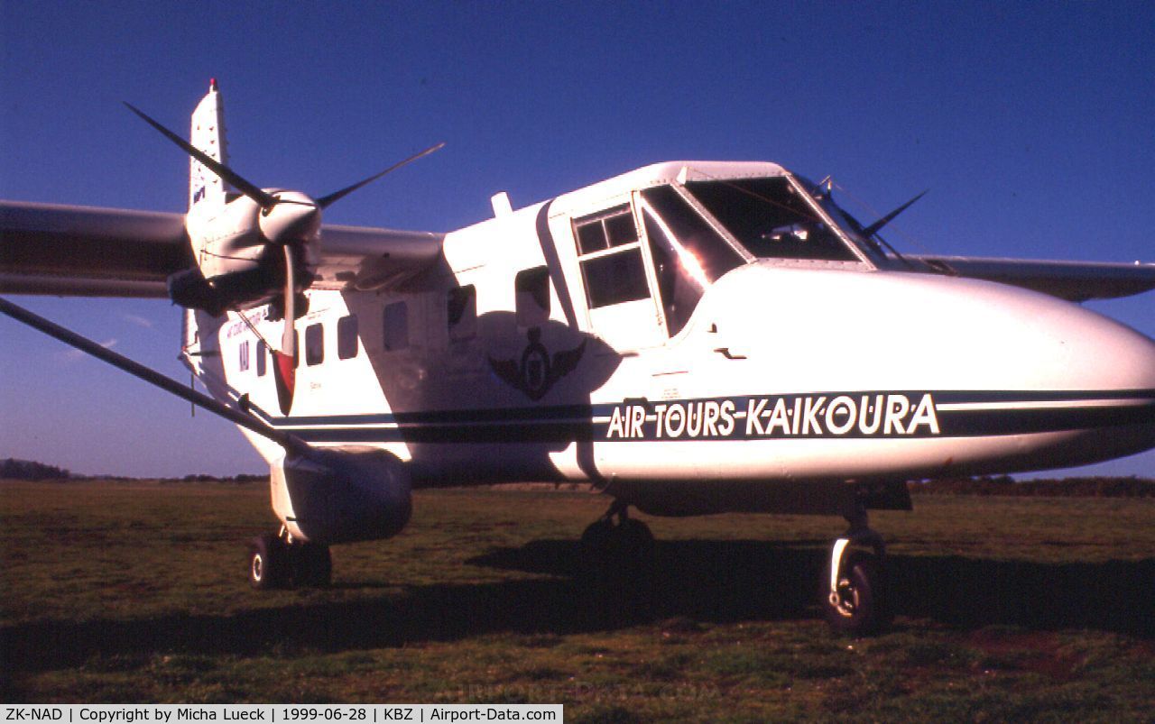 ZK-NAD, 1996 GAF N24A Nomad C/N N24A-30, Ex Flying Doctor Service, now going for whale watching trips