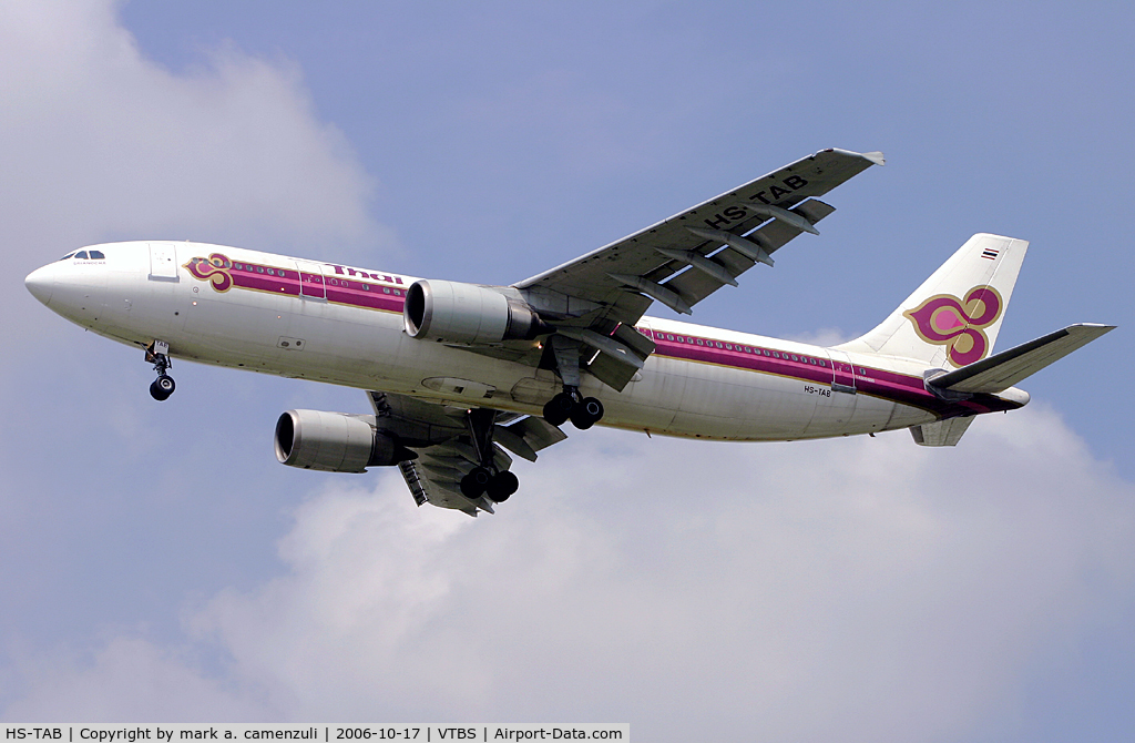 HS-TAB, 1985 Airbus A300B4-601 C/N 371, A.300