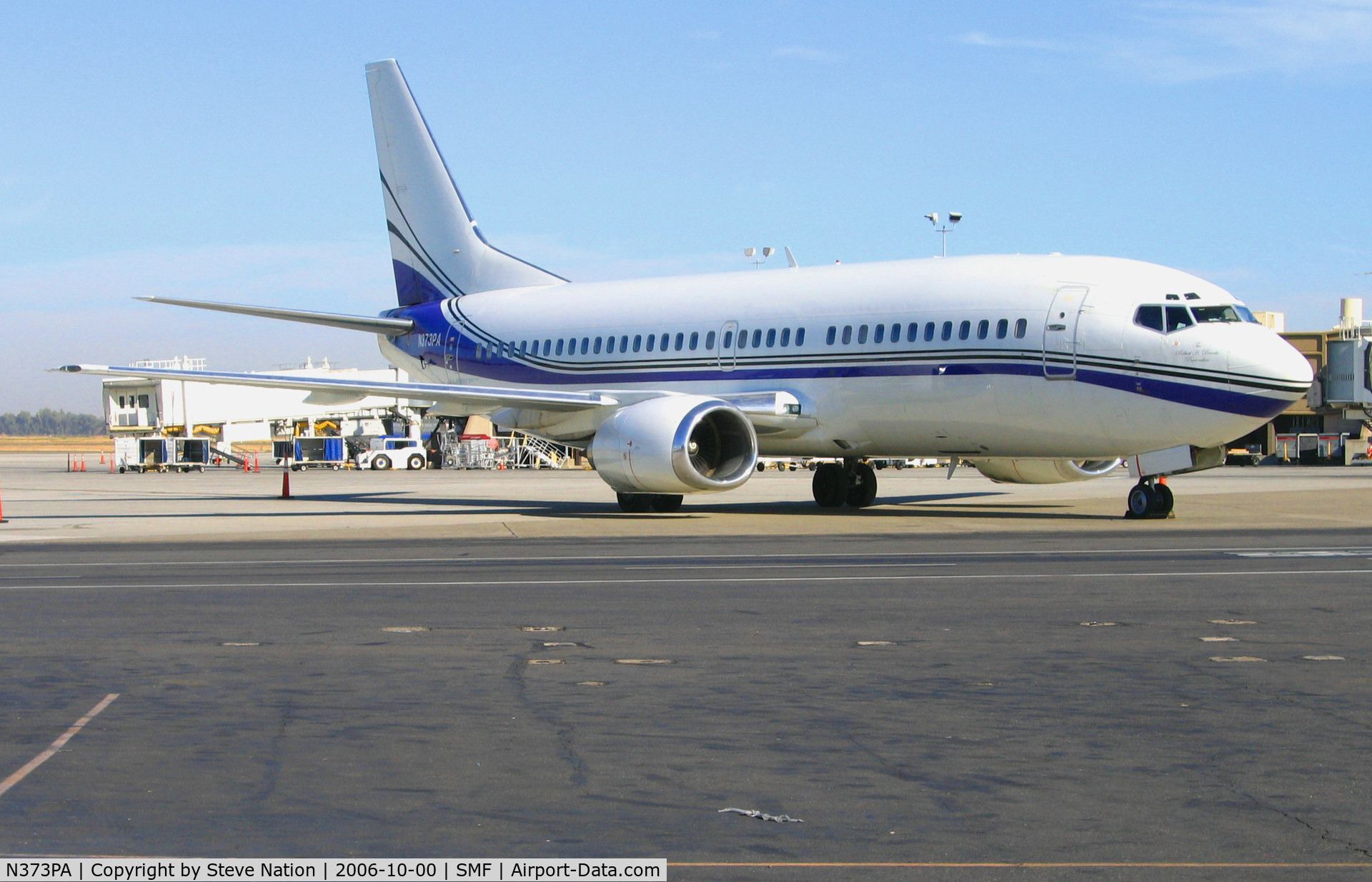 N373PA, 1987 Boeing 737-3Y0 C/N 23749, Piedmont Aviation 1987 737-3Y0 operating charter flight @ Sacramento Metro Airport, CA