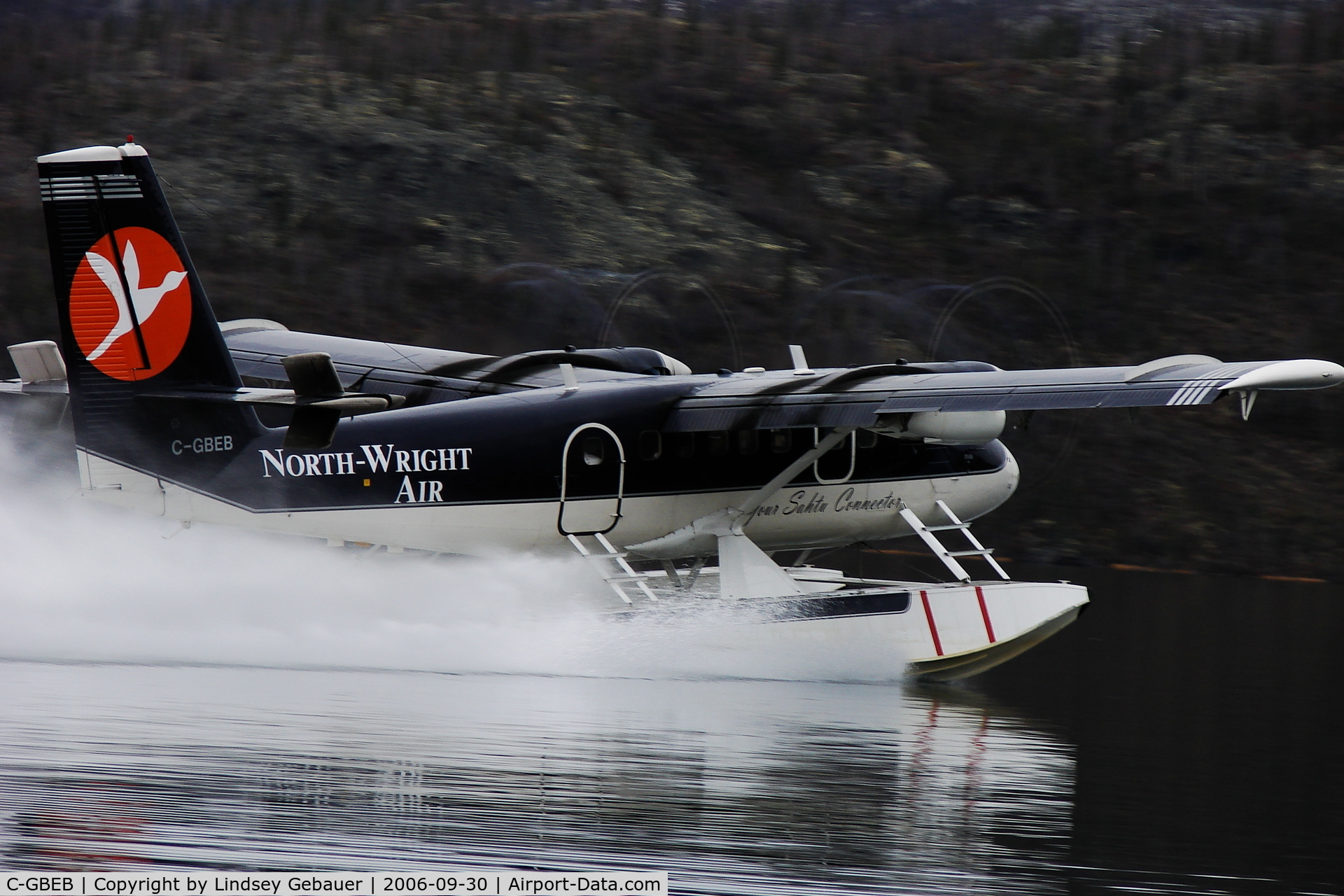 C-GBEB, 1970 De Havilland Canada DHC-6-300 Twin Otter C/N 272, Taking Off At Bransons Lodge, Great Bear Lake