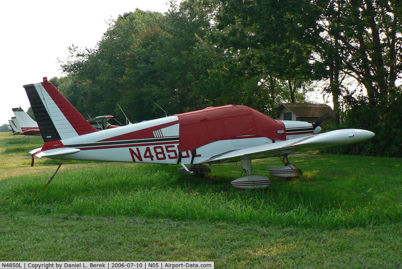 N4850L, 1967 Piper PA-28-180 C/N 28-4199, Oldtimer 1967 Cherokee Archer at home at Hackettstown.