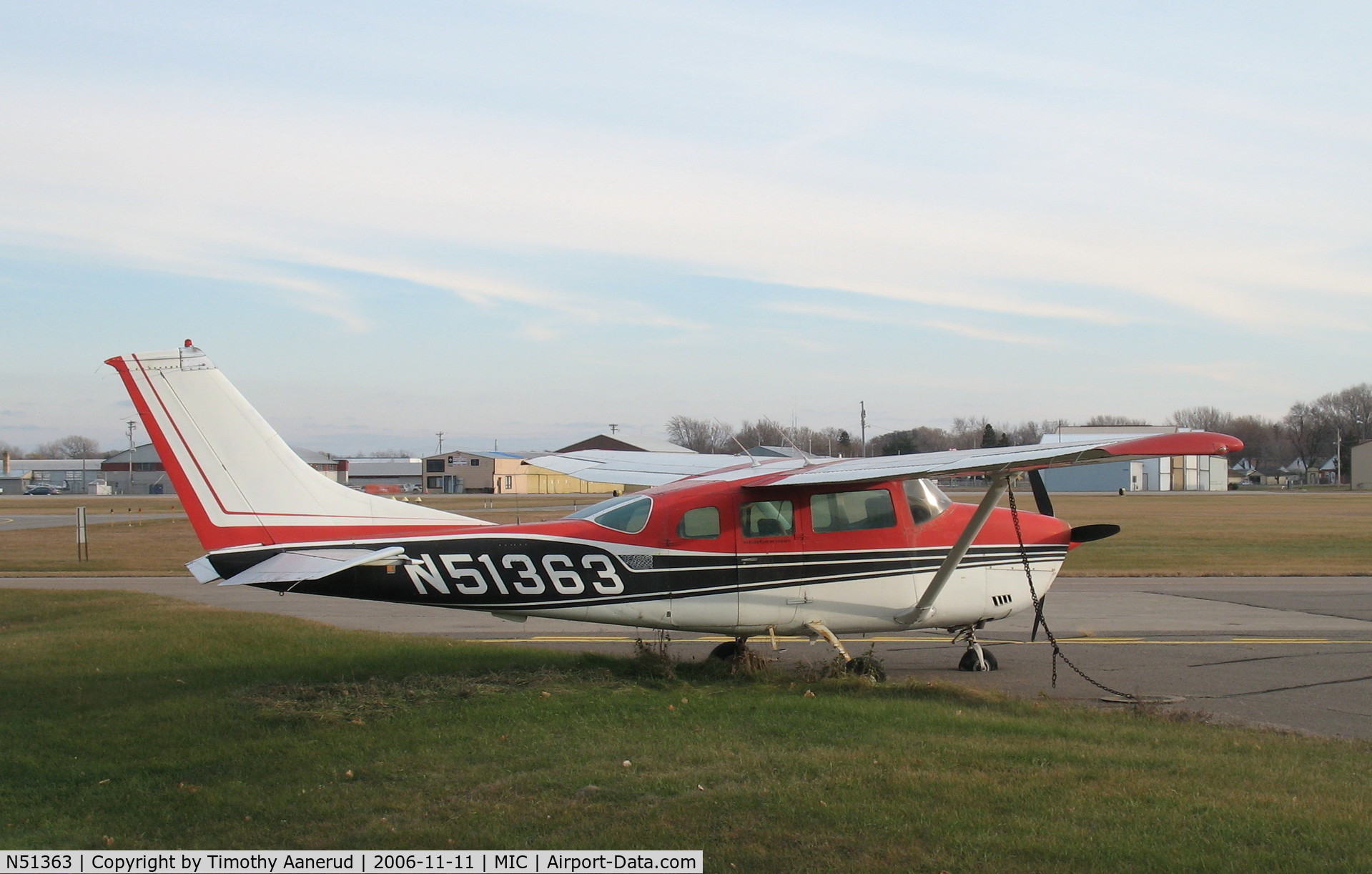 N51363, 1973 Cessna U206F Stationair C/N U20601997, 1973 Cessna U206F Stationair, c/n U20601997, Chained down at Crystal
