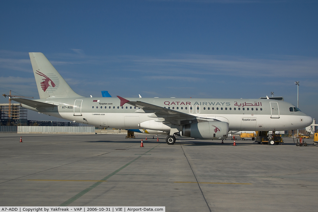 A7-ADD, 2002 Airbus A320-232 C/N 1895, Qatar Airways Airbus 320
