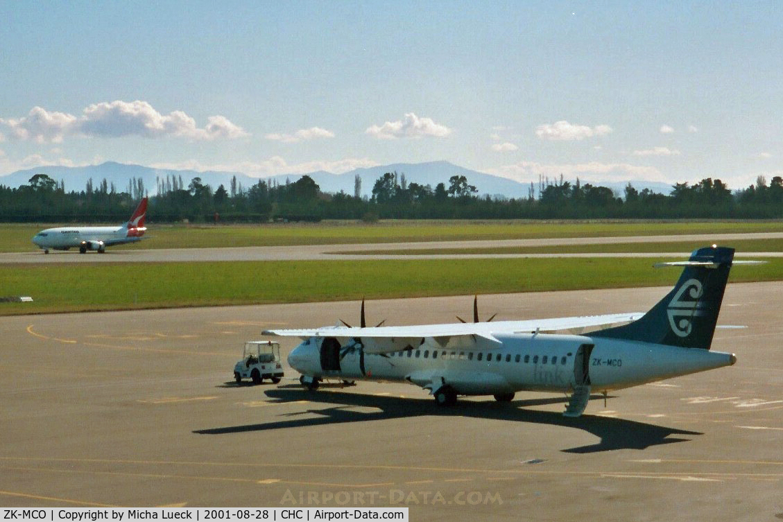 ZK-MCO, 1999 ATR 72-212A C/N 628, At Christchurch
