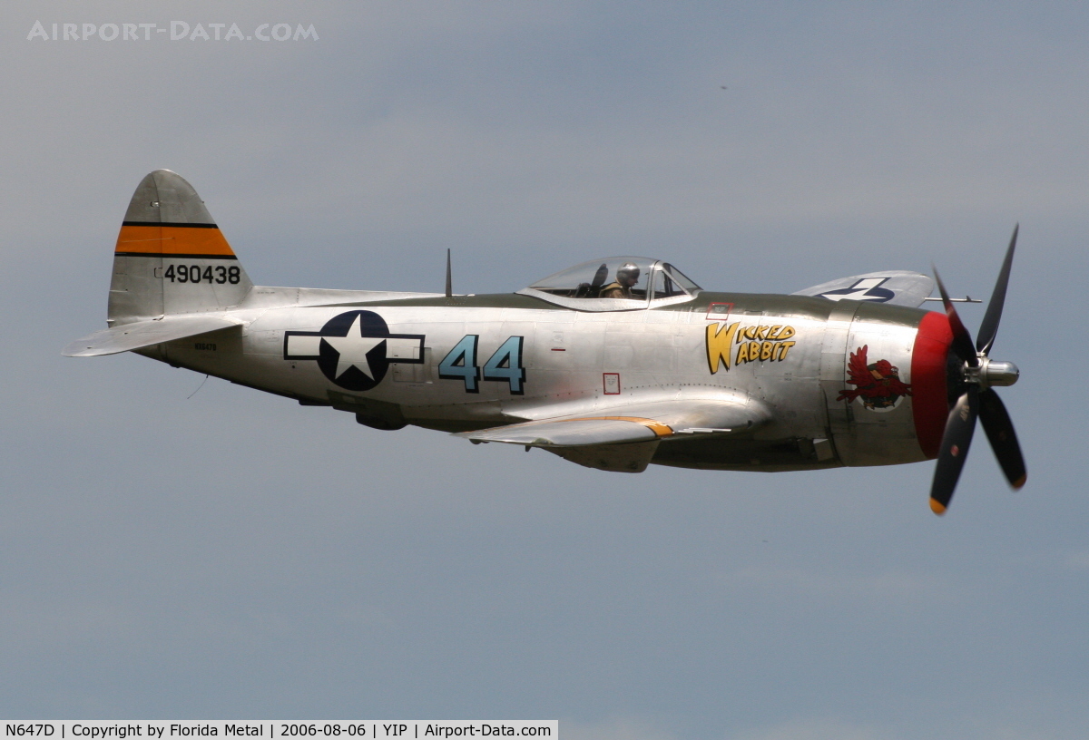 N647D, 1944 Republic P-47D Thunderbolt C/N 8955583, P-47