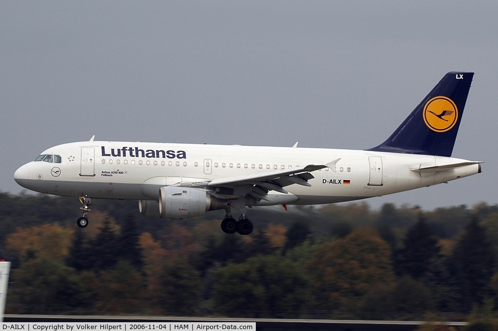 D-AILX, 1998 Airbus A319-114 C/N 860, Lufthansa A319-114