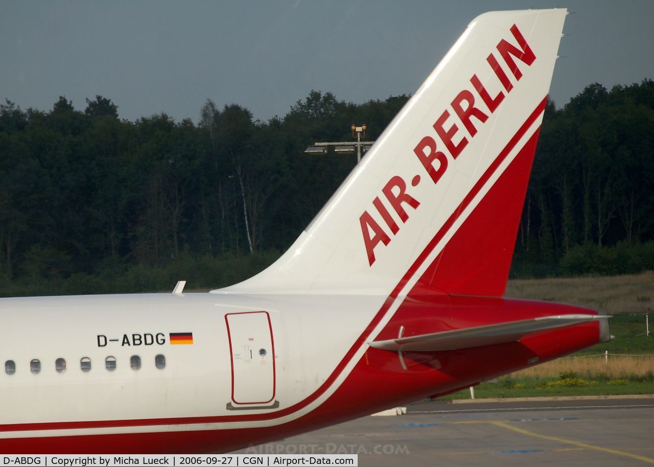 D-ABDG, 1999 Airbus A320-214 C/N 2835, At Cologne/Bonn