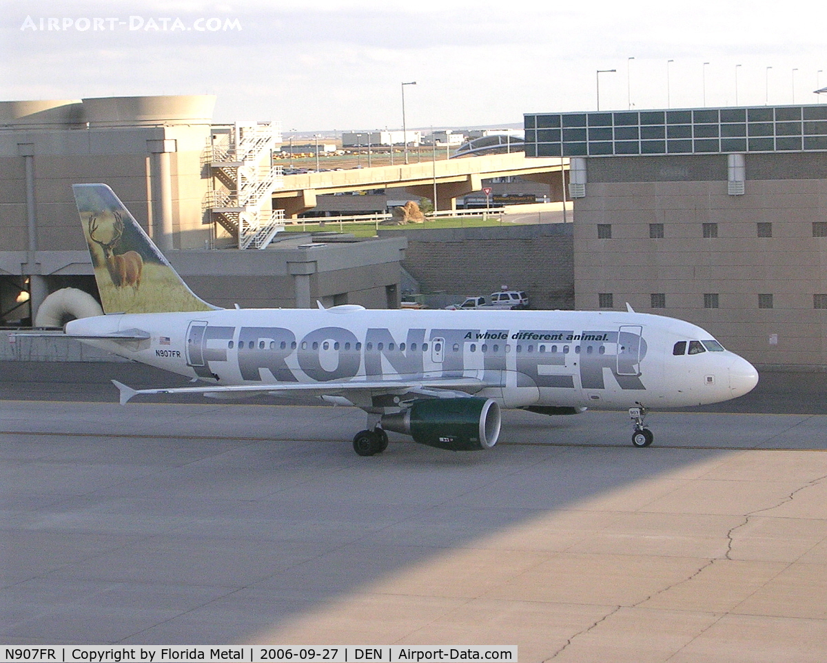 N907FR, 2002 Airbus A319-111 C/N 1743, Frontier