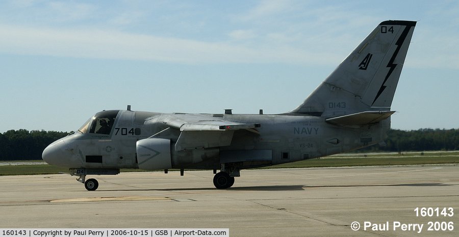 160143, Lockheed S-3B Viking C/N 394A-1125, Profiling as she readies for the taxi out