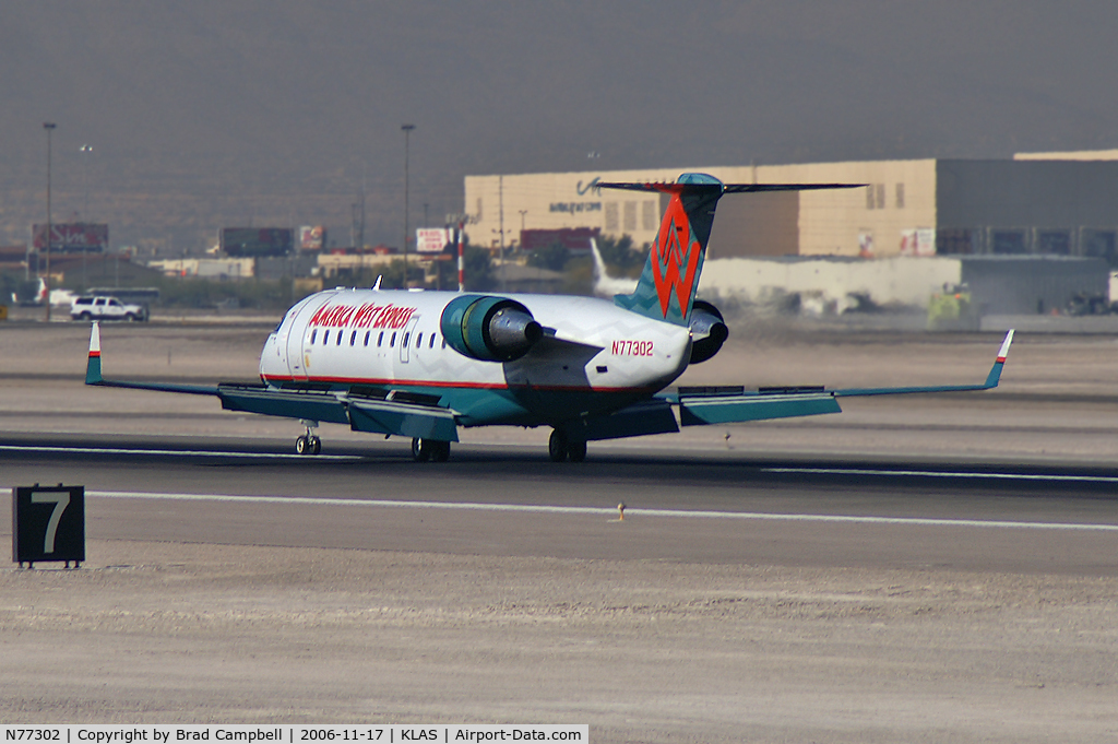 N77302, 1999 Bombardier CRJ-200LR (CL-600-2B19) C/N 7302, America West Express - (Mesa Airlines) / 1999 Bombardier Inc CL-600-2B19