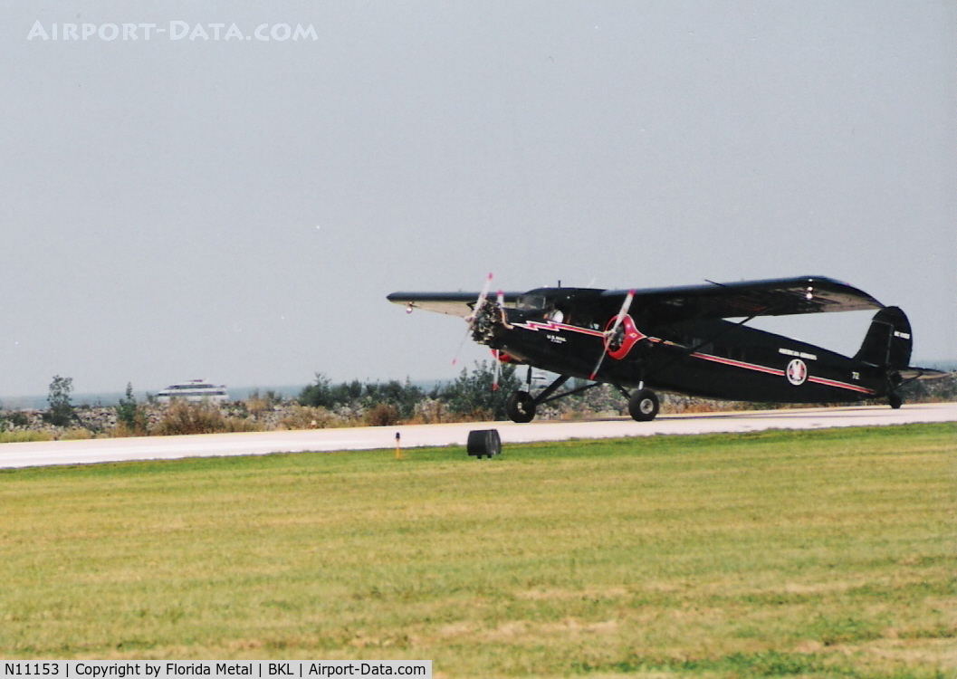 N11153, 1931 Stinson SM-6000-B C/N 5021, landing at Cleveland Burke