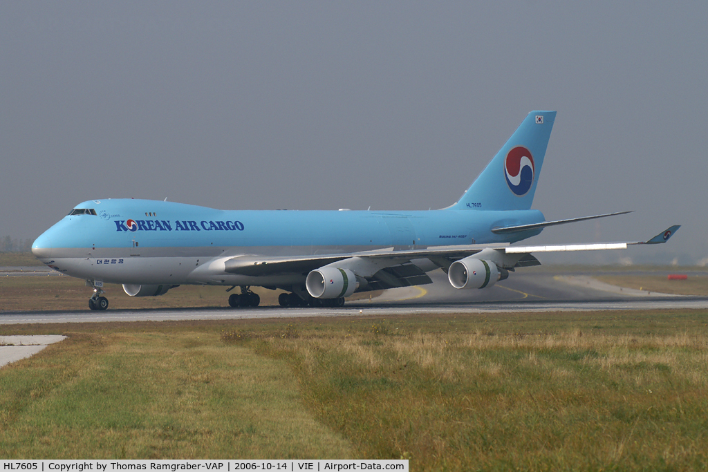 HL7605, 2006 Boeing 747-4B5ERF C/N 35526, Korean Cargo B747-400F