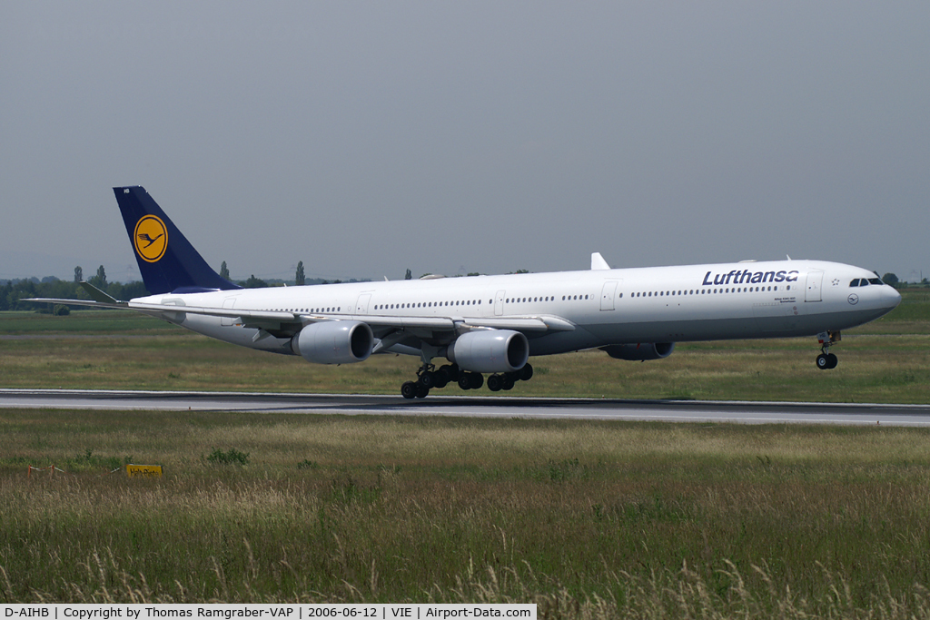D-AIHB, 2003 Airbus A340-642 C/N 517, Lufthansa A340-600