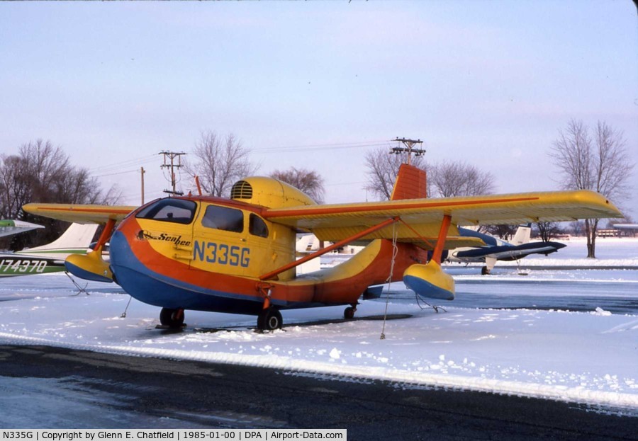 N335G, 1947 Republic RC-3 Seabee C/N 808, At the West Tower Tie Down