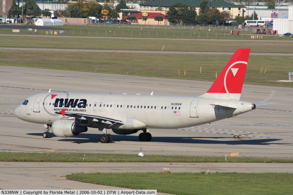 N338NW, 1992 Airbus A320-212 C/N 360, Northwest A320