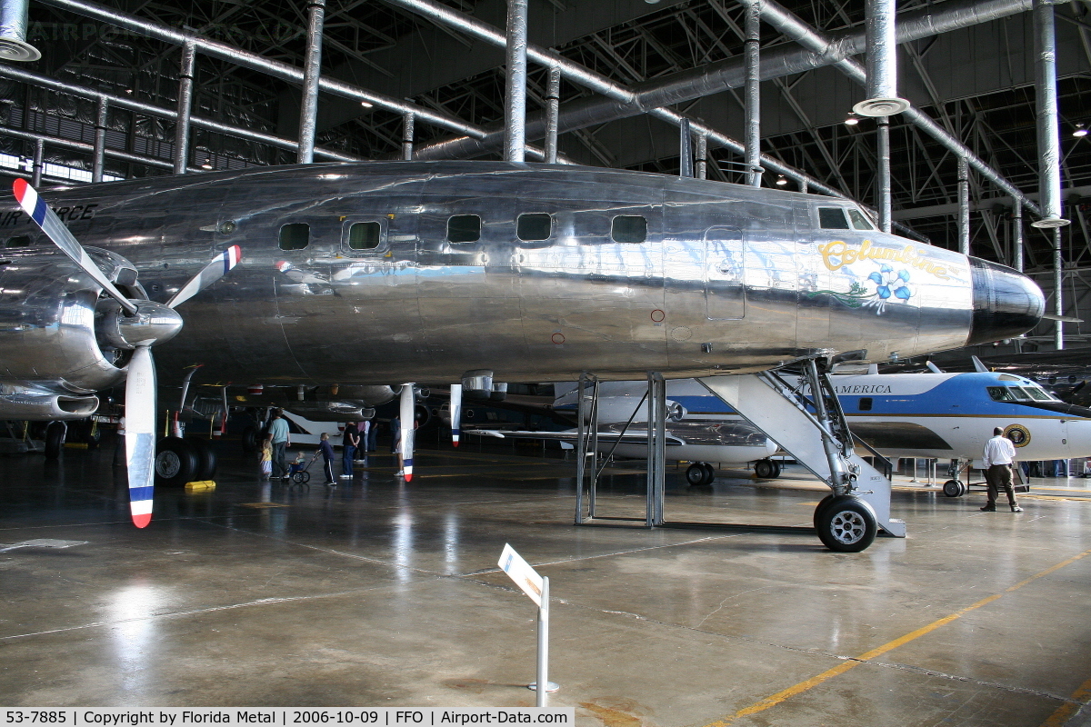 53-7885, 1953 Lockheed VC-121E Super Constellation C/N 4151, Lockheed VC-121 Constellation Columbine Eisenhower