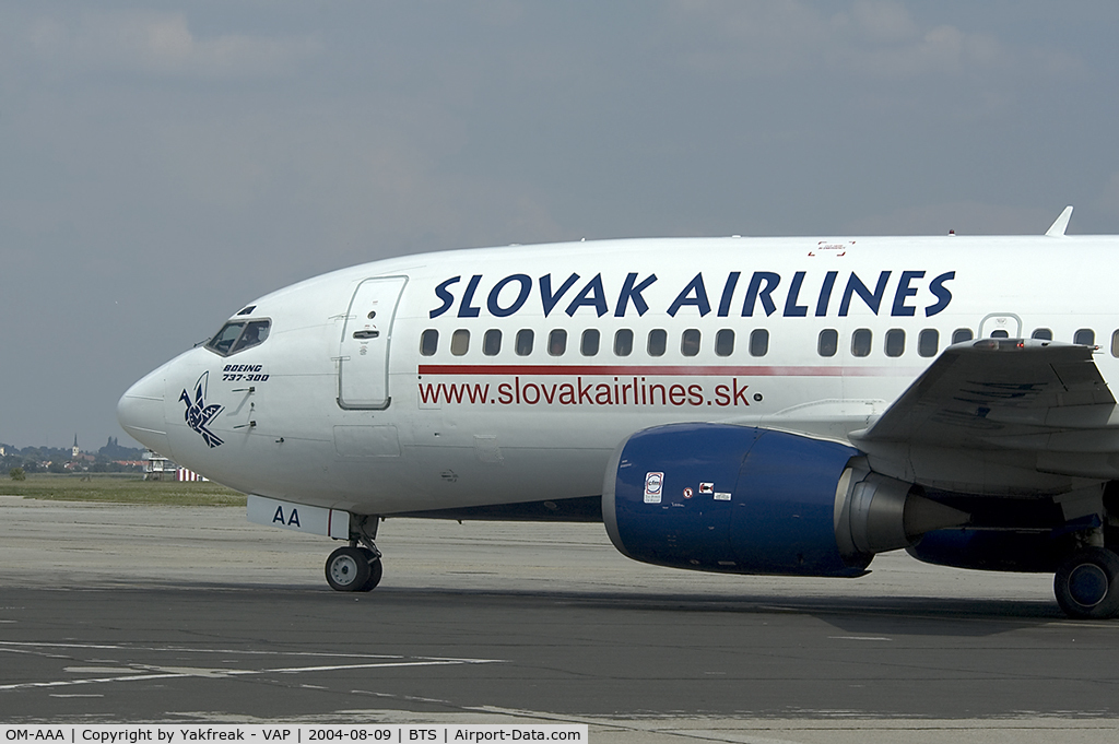 OM-AAA, 1988 Boeing 737-3Y0 C/N 24256, Slovak Airlines Boeing 737-300