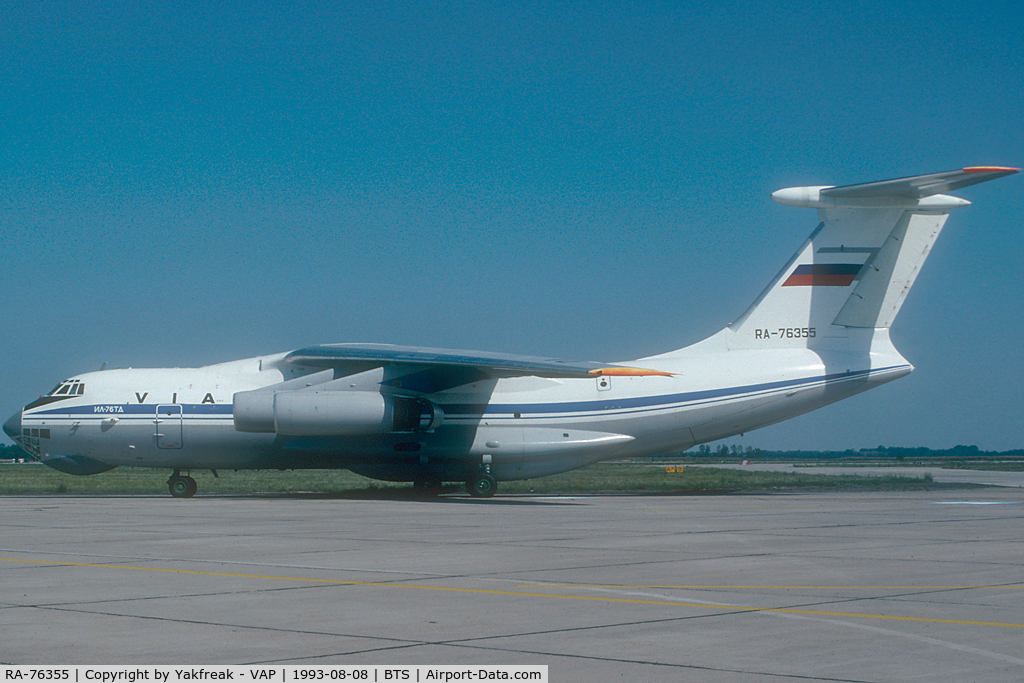RA-76355, 1992 Ilyushin Il-76TD C/N 1013408265, VIA Iljuschin 76