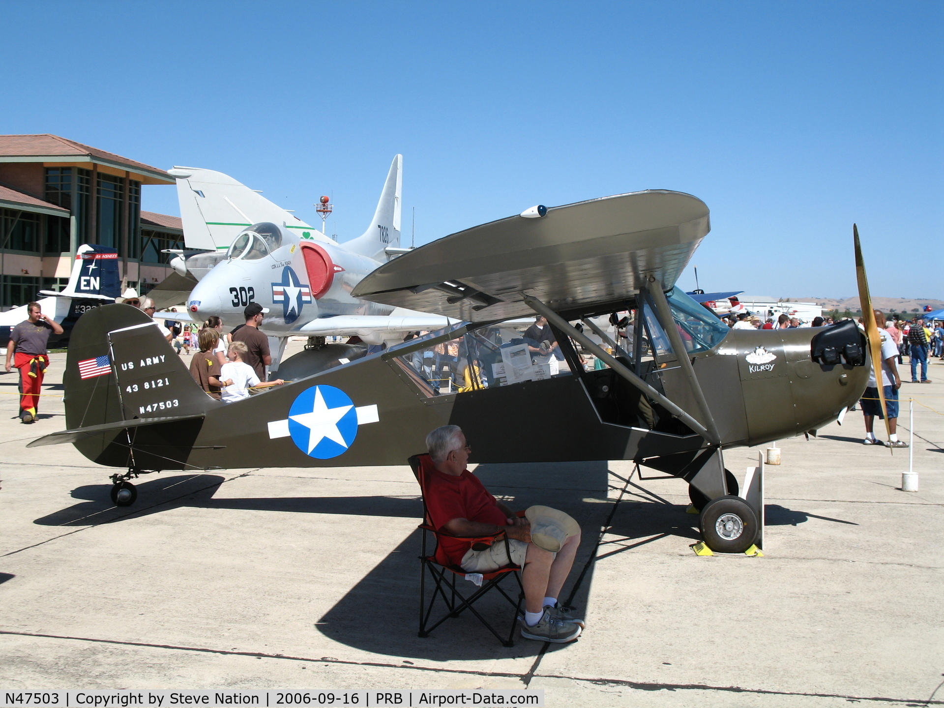 N47503, 1943 Aeronca 0-58B Grasshopper C/N 058B-8212, 1943 Aeronca O-58B as US Army 43-8121 