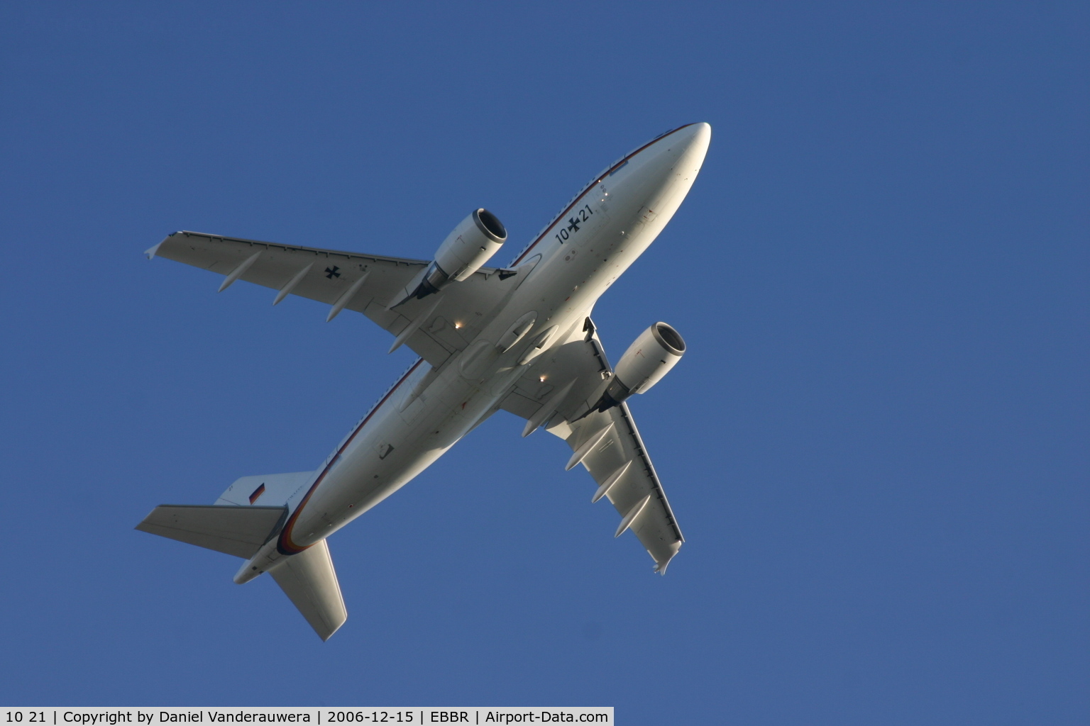 10 21, 1989 Airbus A310-304 C/N 498, VIP flight leaving Brussels after European Summit last Dec. 14-15, 2006