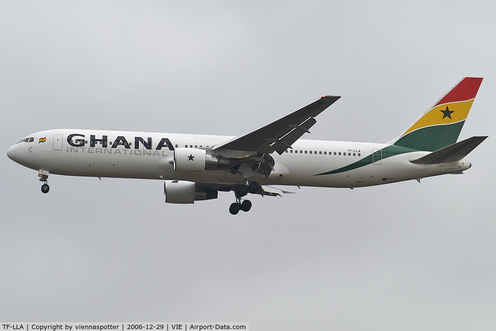 TF-LLA, 1989 Boeing 767-366/ER C/N 24541, Ghana @ Vienna for Maintanance