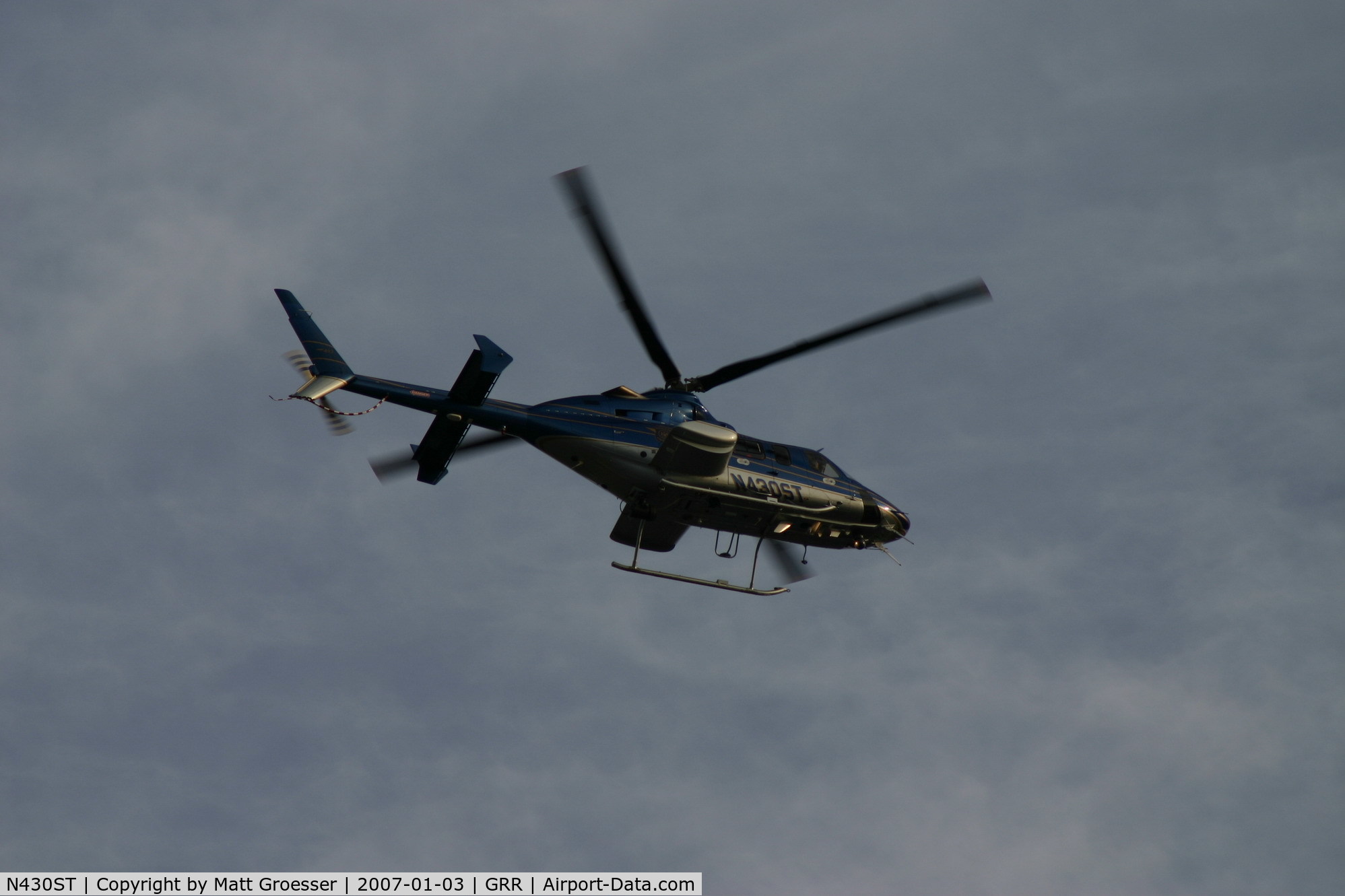 N430ST, 2000 Bell 430 C/N 49071, MSP helicopter in Grand Rapids for Gerald R. Ford Funeral Security Detail