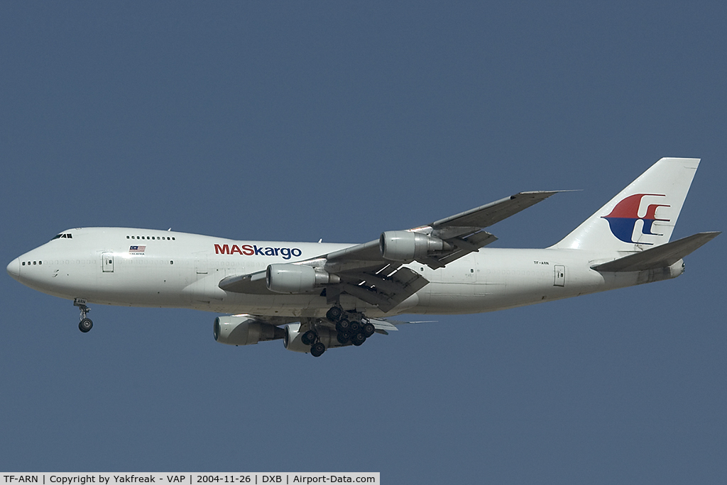 TF-ARN, 1980 Boeing 747-2F6B C/N 22382, MAS Kargo Boeing 747-200