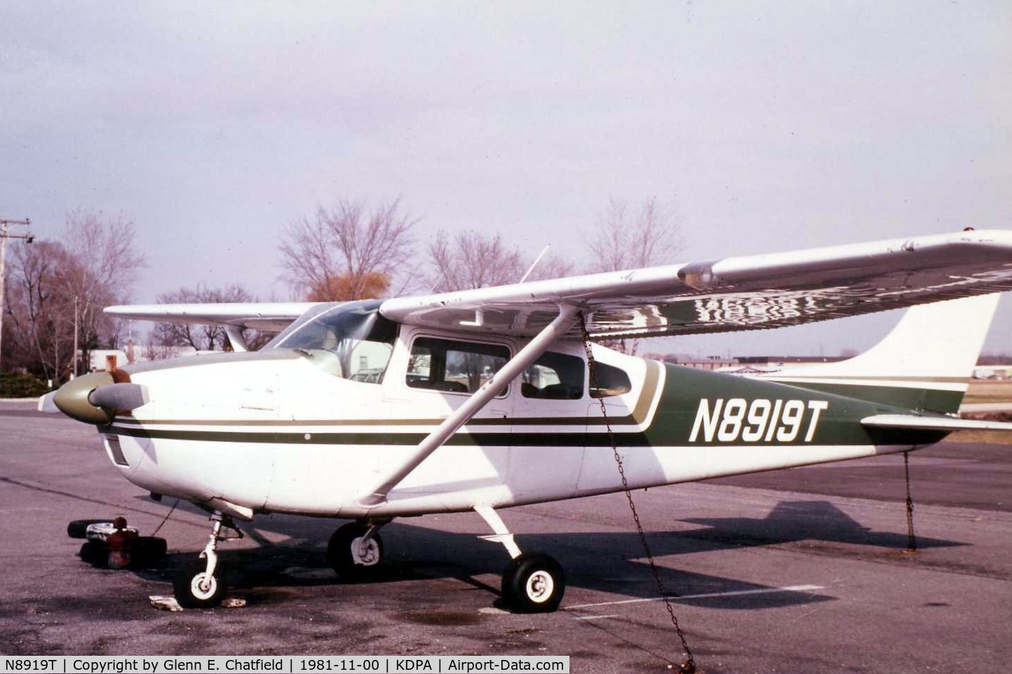 N8919T, 1960 Cessna 182C Skylane C/N 52819, Photo taken for aircraft recognition training