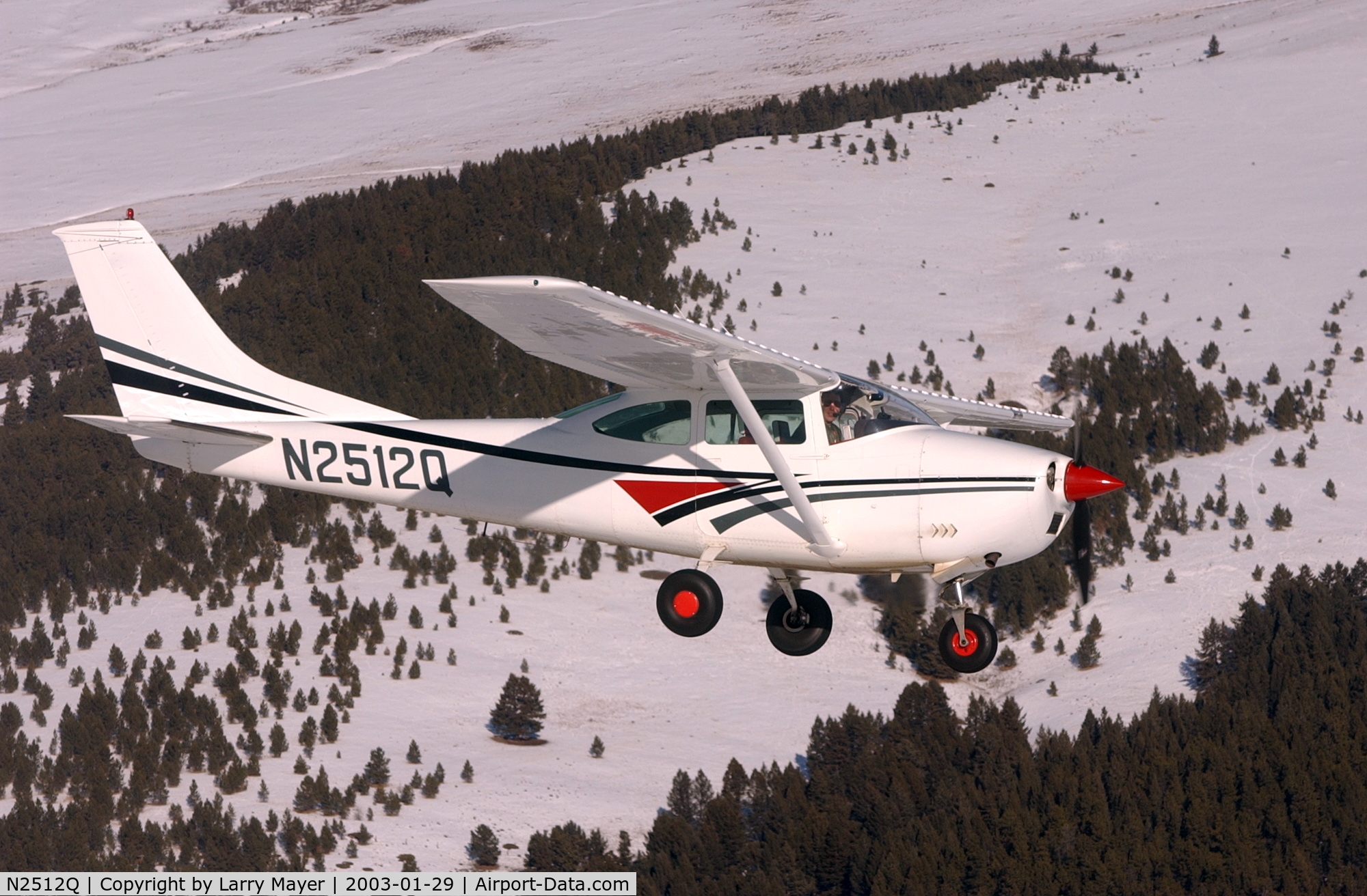 N2512Q, 1966 Cessna 182K Skylane C/N 18257712, Snowy Mountains