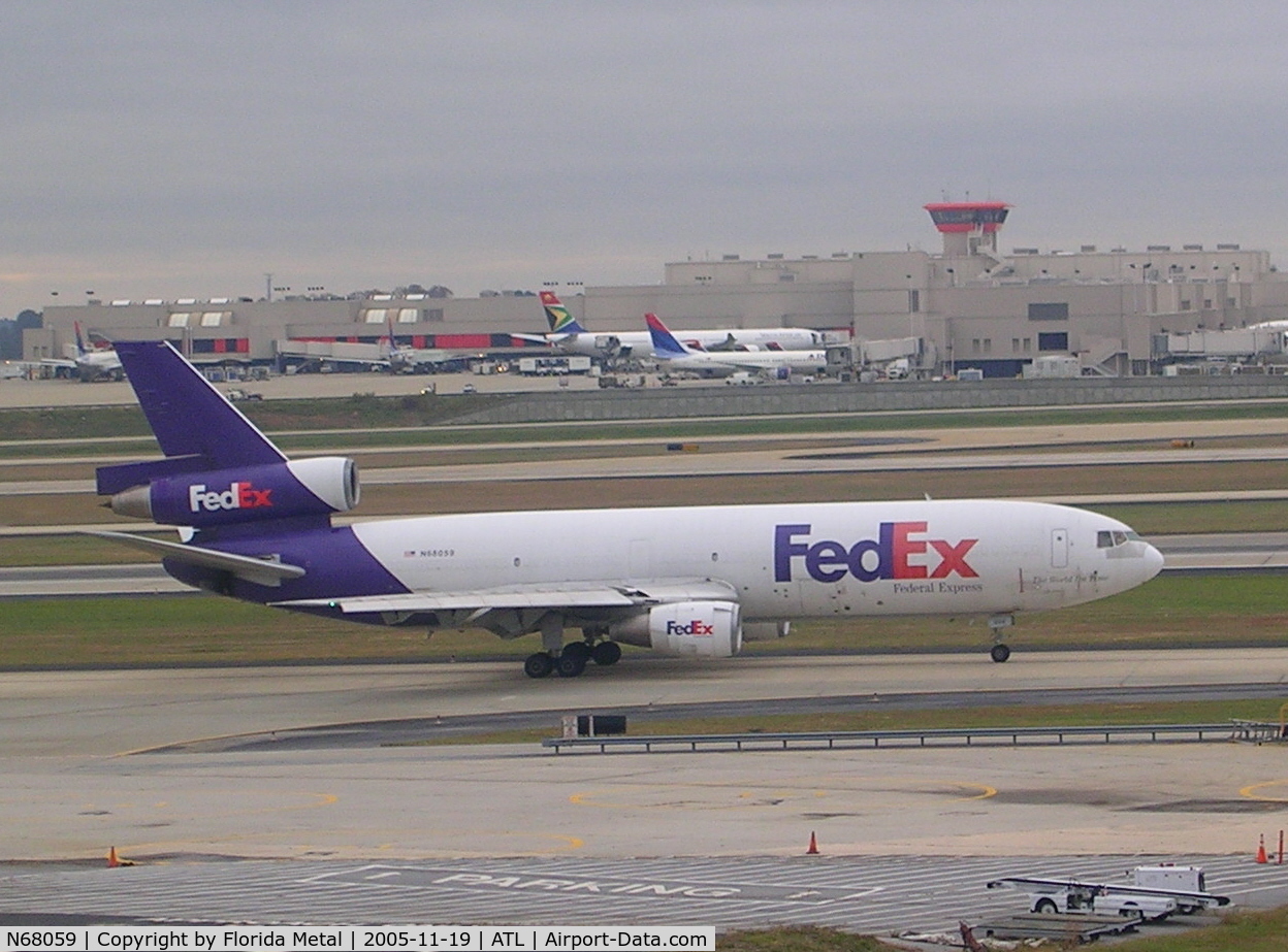 N68059, 1972 McDonnell Douglas MD-10-10F C/N 46907, Fed Ex