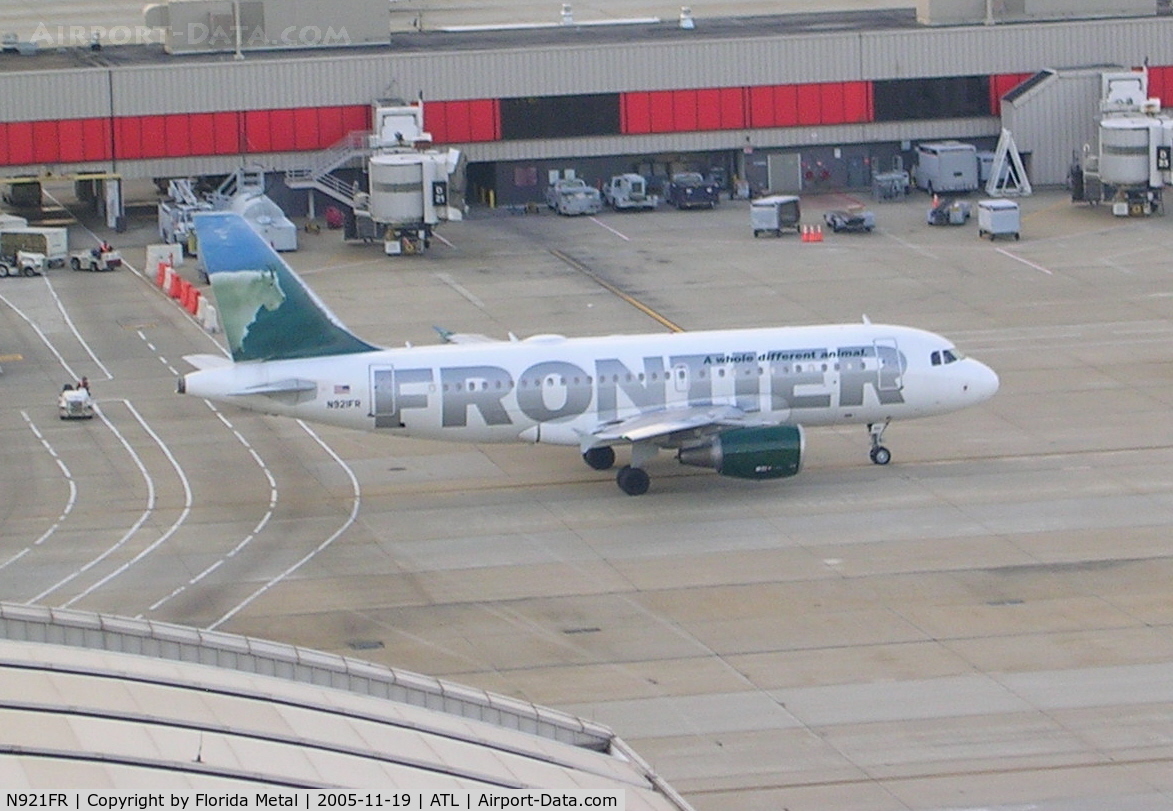 N921FR, 2003 Airbus A319-111 C/N 2010, Frontier