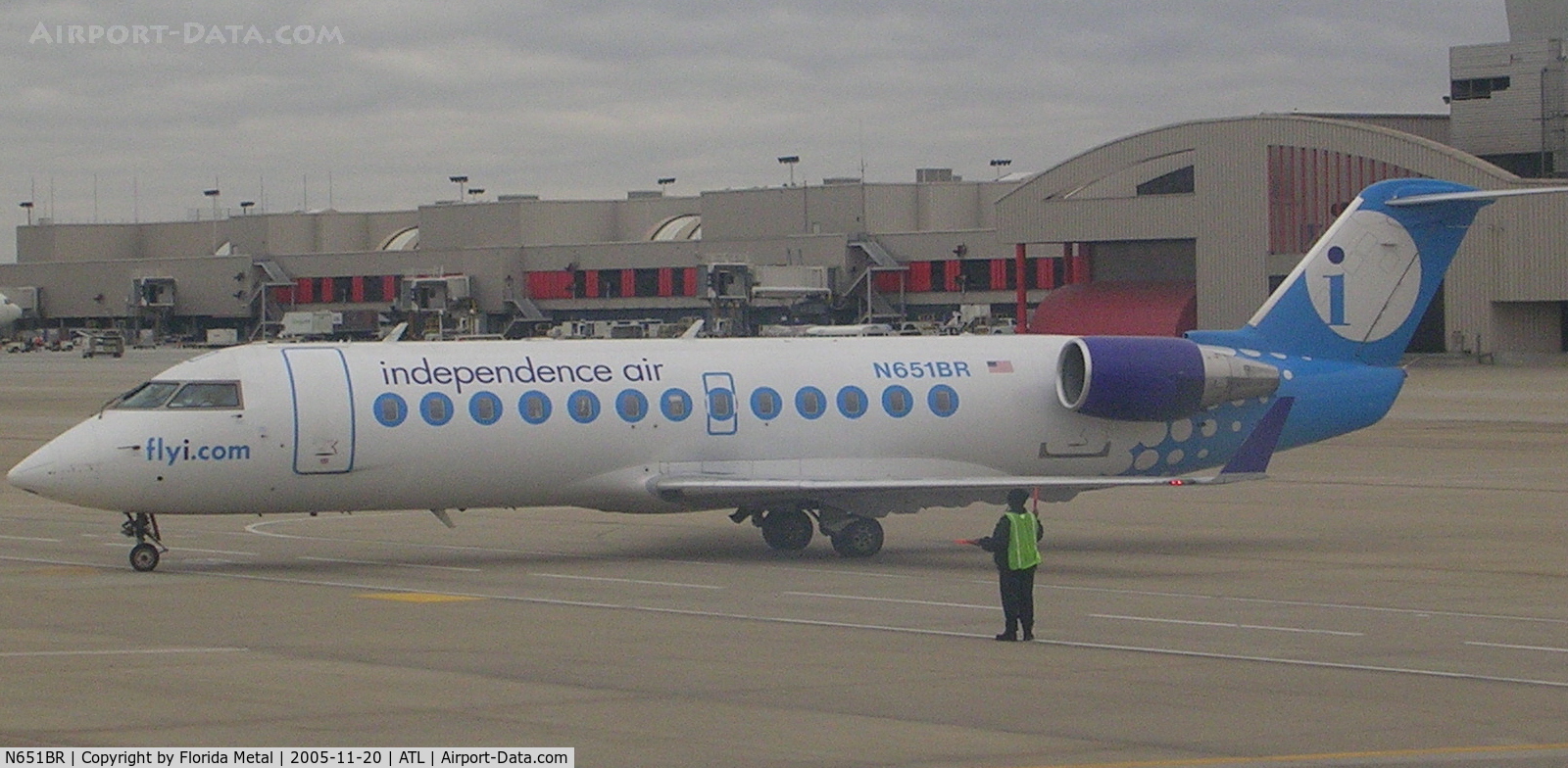 N651BR, 2000 Bombardier CRJ-200ER (CL-600-2B19) C/N 7426, Indy Air
