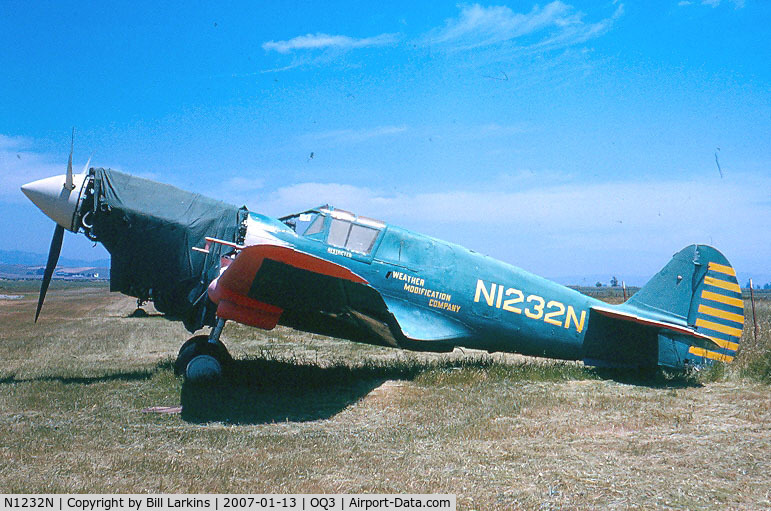 N1232N, 1943 Curtiss P-40N Warhawk C/N 27483, N1232N in California in May 1964.