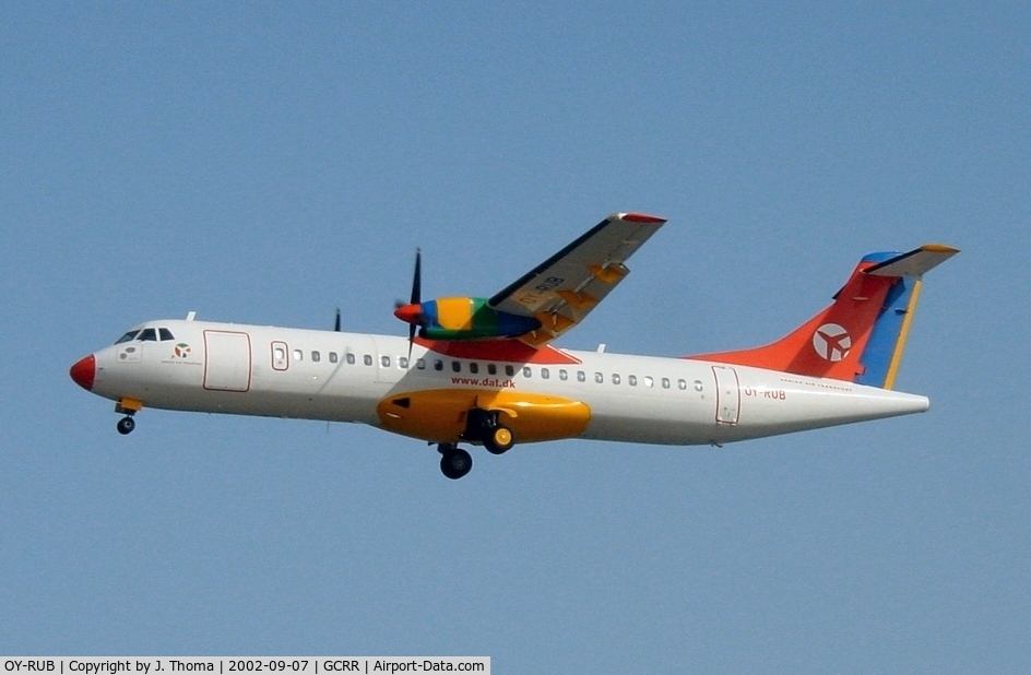 OY-RUB, 1992 ATR 72-202 C/N 301, ATR ATR-72-200