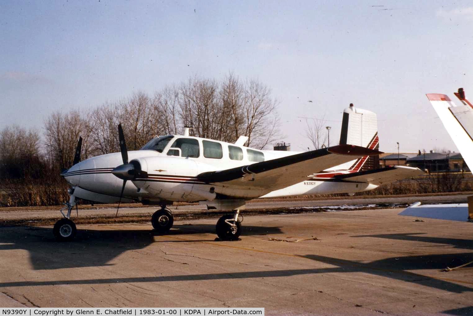 N9390Y, 1961 Beech J50 C/N JH-151, Photo taken for aircraft recognition training
