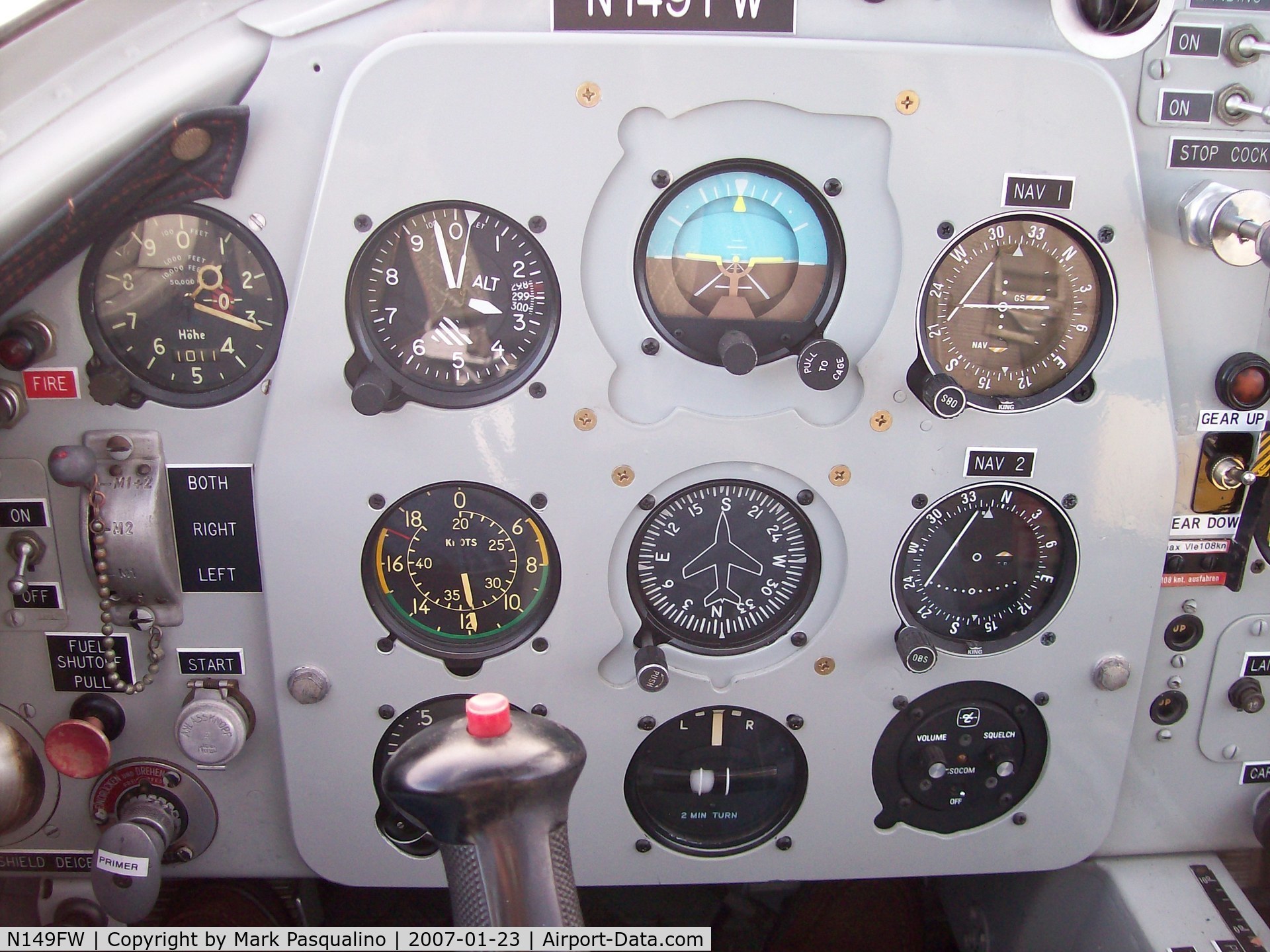 N149FW, 1987 Piaggio P-149D C/N 288, FW P.149D