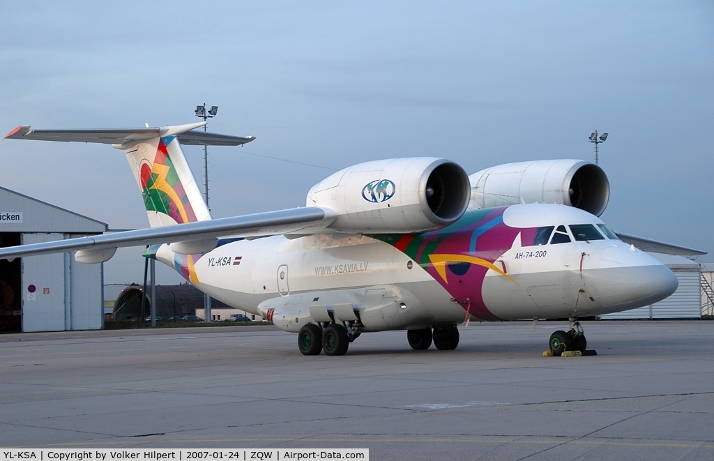 YL-KSA, Antonov An-74-200 C/N 36547098957, Antonov An-74-200 of KS AVIA