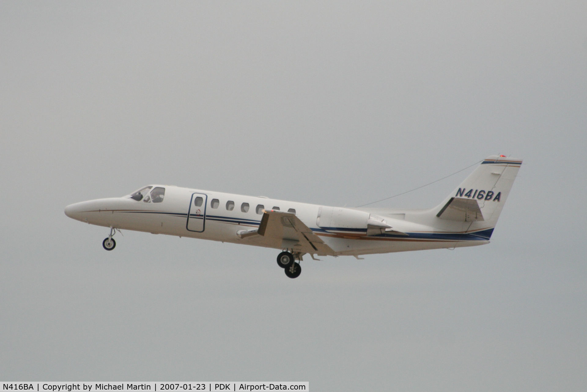 N416BA, 1996 Cessna 560 Citation Ultra C/N 560-0359, Departing PDK enroute to BKL