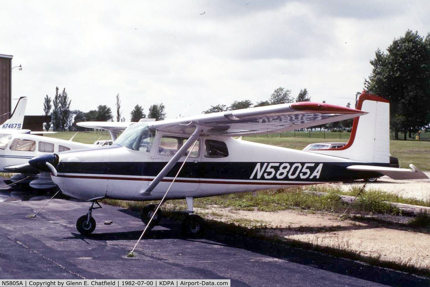 N5805A, 1956 Cessna 172 C/N 28405, Photo taken for aircraft recognition training