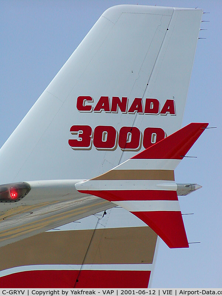 C-GRYV, 1987 Airbus A310-304 C/N 440, Canada 3000 Airbus 310