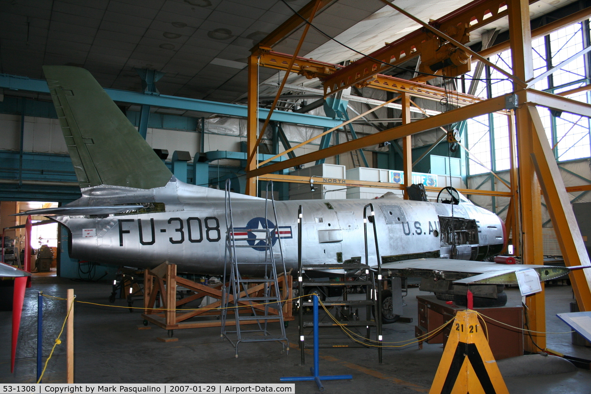 53-1308, 1953 North American F-86H-10-NH Sabre C/N 203-80, F-86H