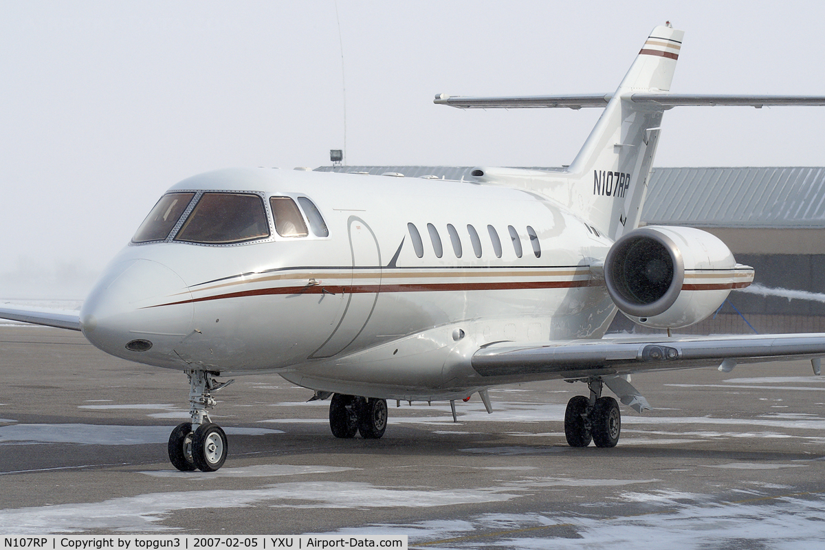 N107RP, 1993 British Aerospace BAe.125-1000A C/N 259038, Ready for departure from Ramp III