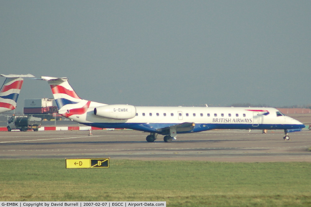 G-EMBK, 1999 Embraer EMB-145EU (ERJ-145EU) C/N 145167, British Airways -Taxiing